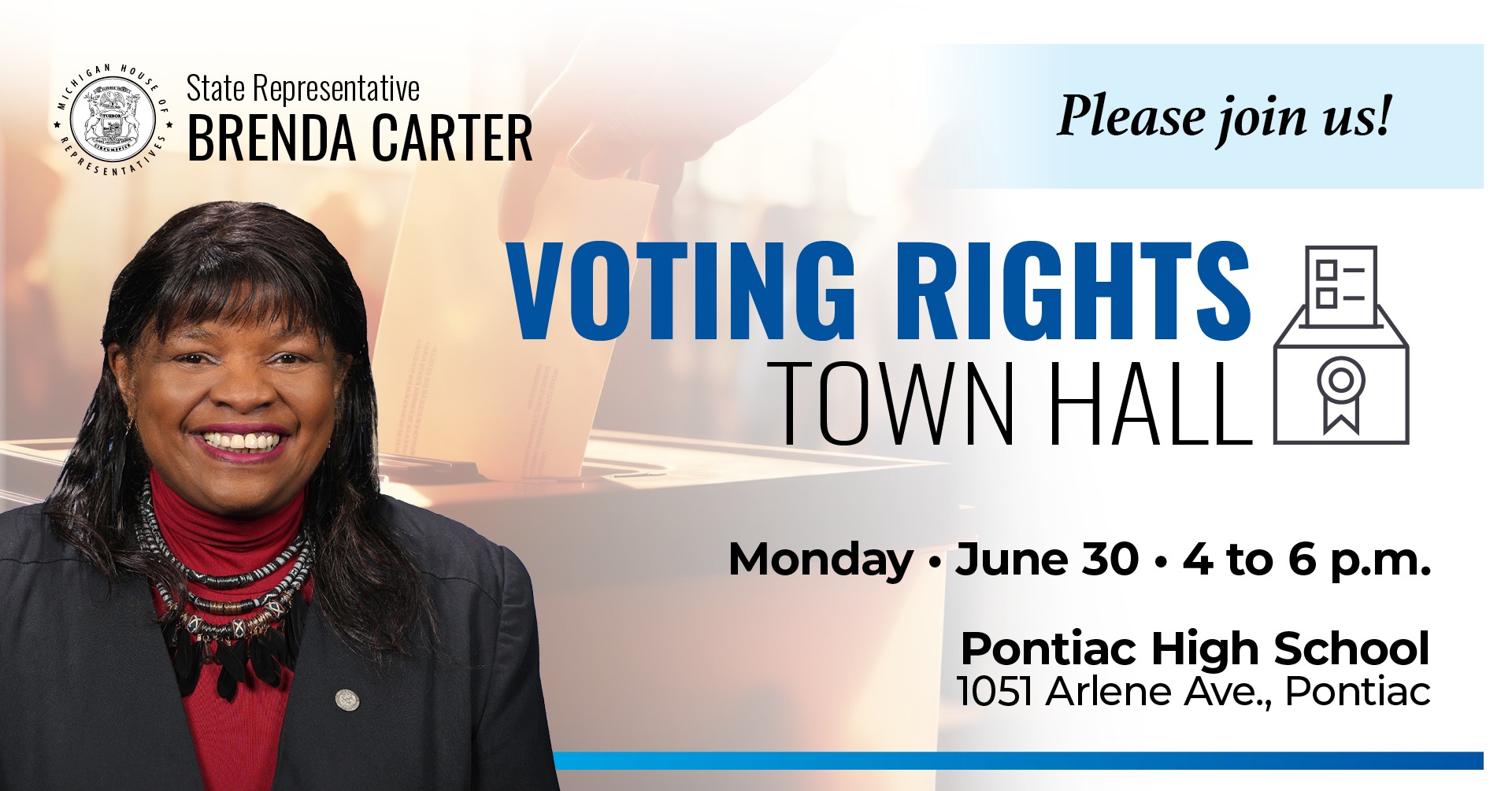 Voting Rights Town Hall with Rep. Brenda Carter