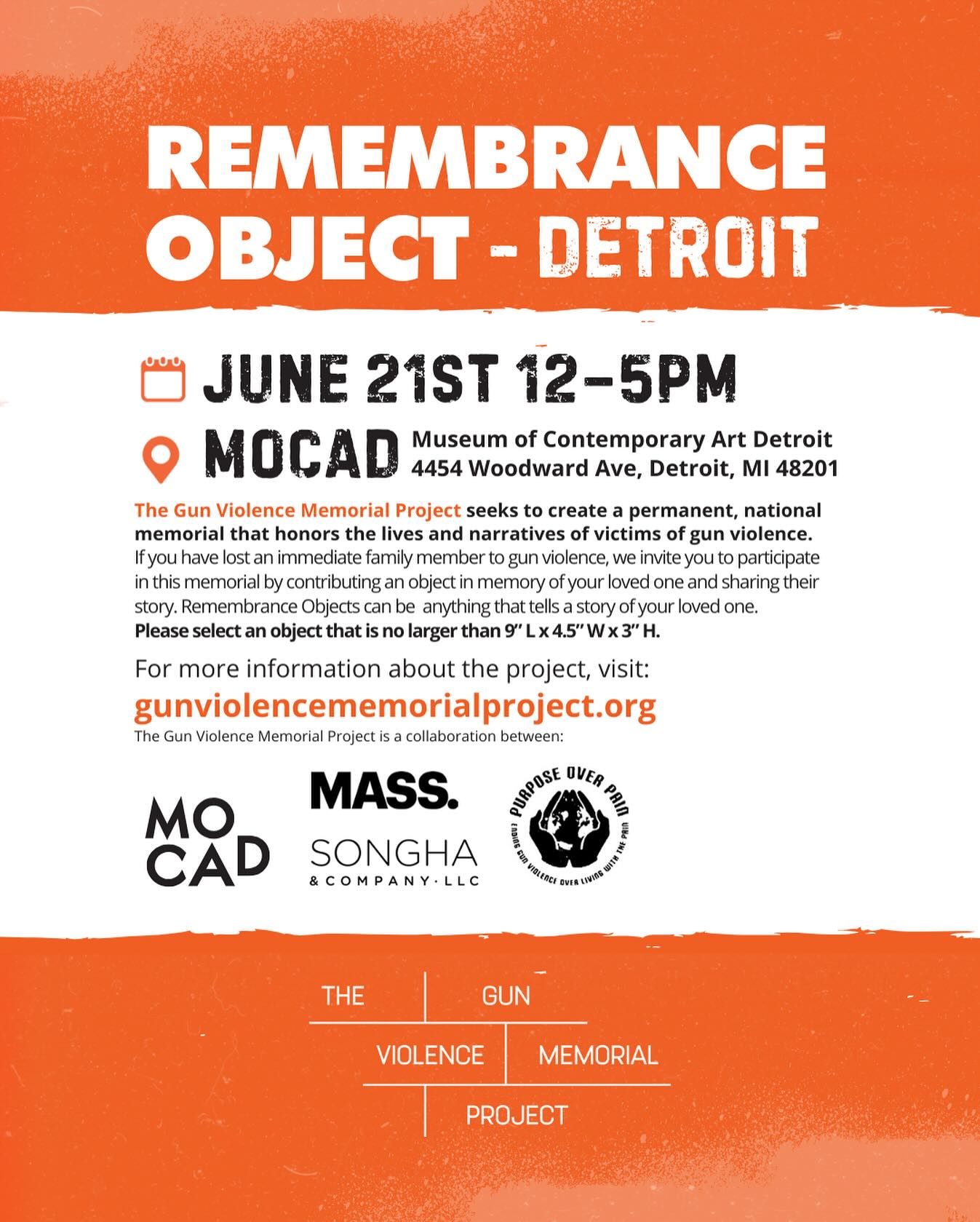 Gun Violence Memorial Project: Remembrance Object- Detroit