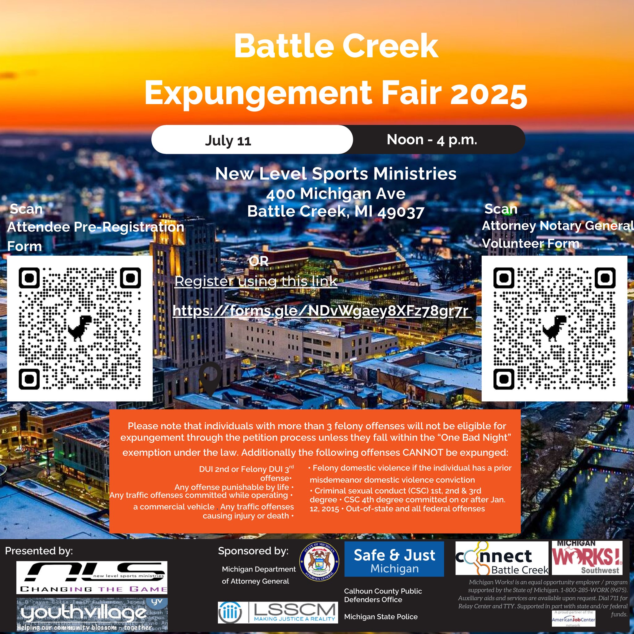 Battle Creek Expungement Fair 2025