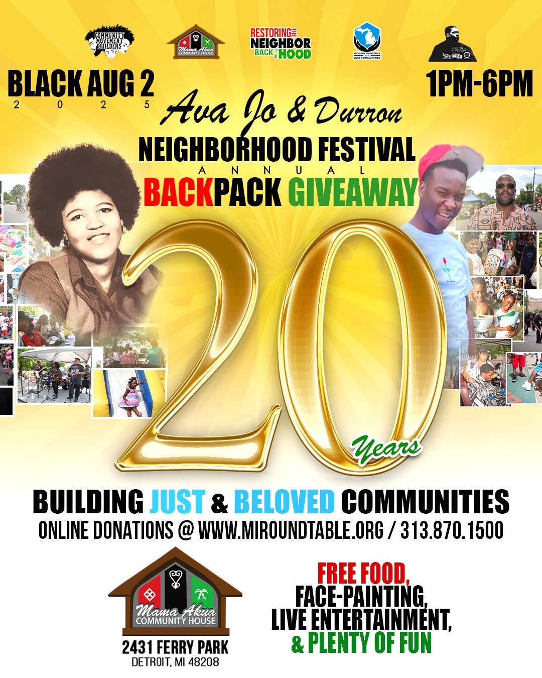 20th Annual Ava Jo & Durron Neighborhood Festival