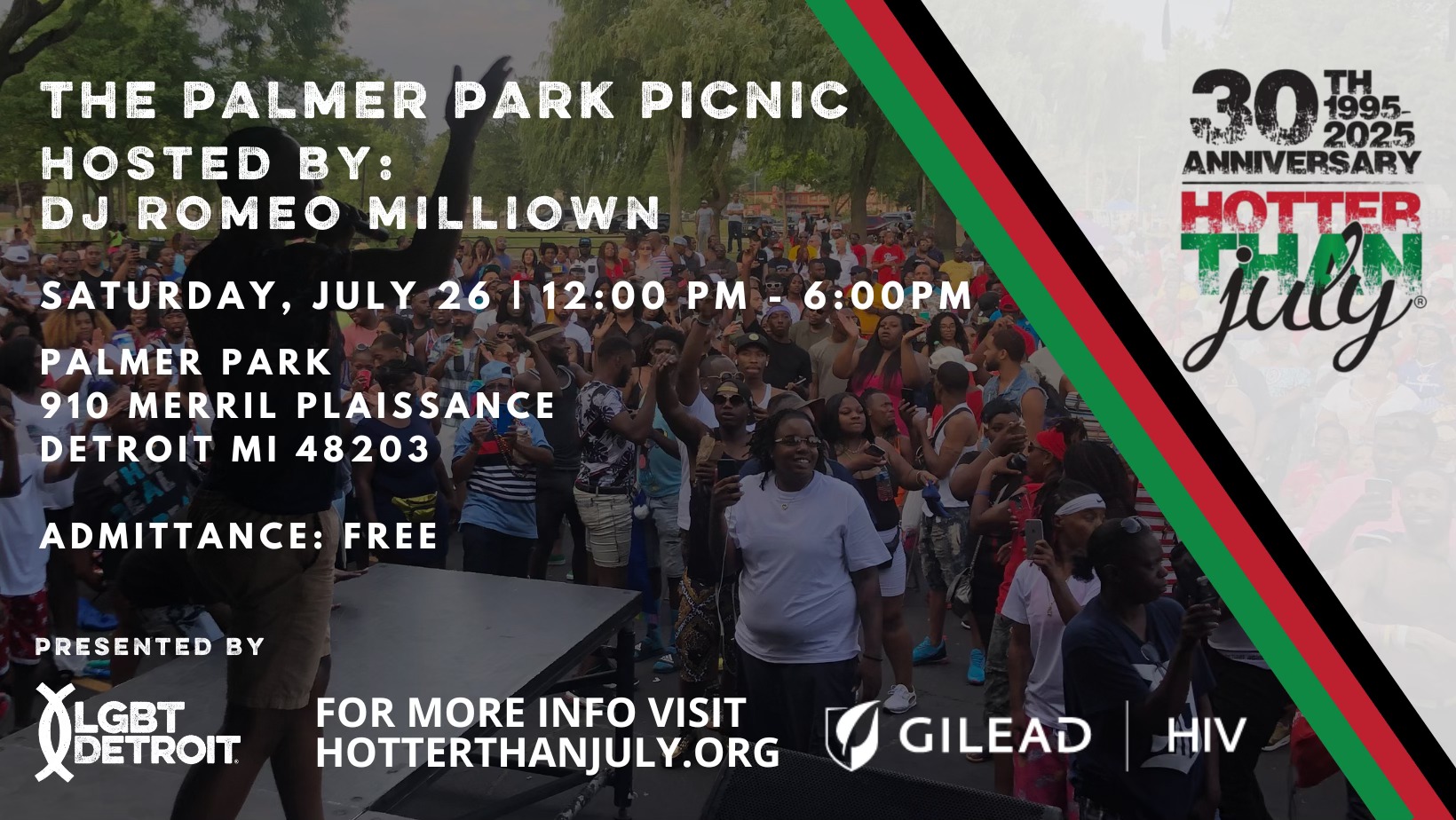 Hotter Than July’s 30th anniversary celebration Palmer Park Picnic