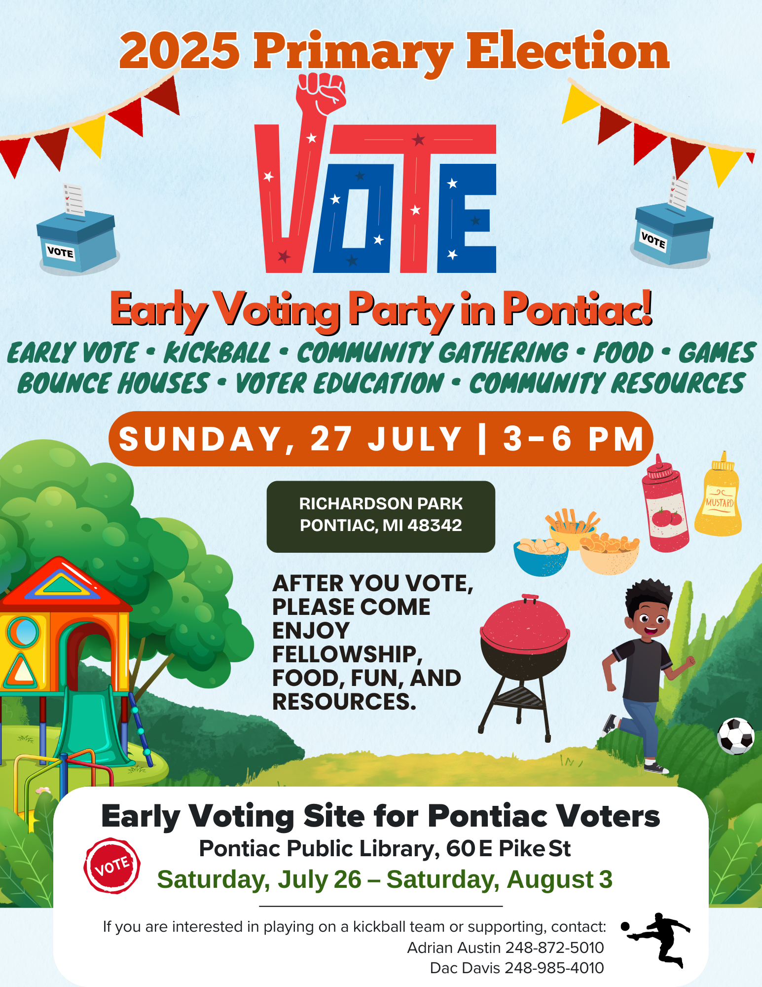 Early Voting Party in Pontiac