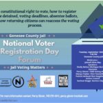 Genesee County Jail National Voter Registration Day Forum