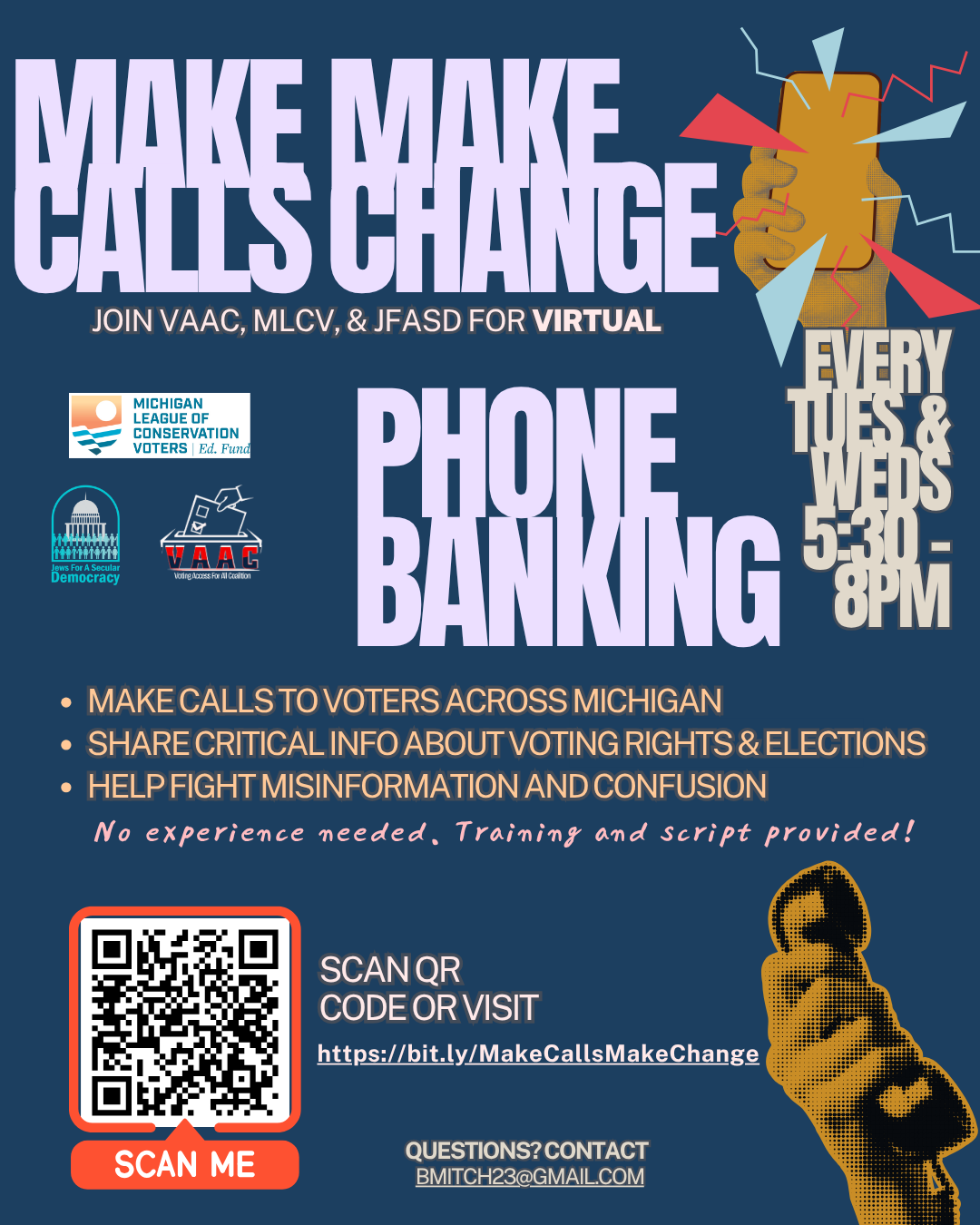 Make Calls. Make Change. Phone Bank with Us.