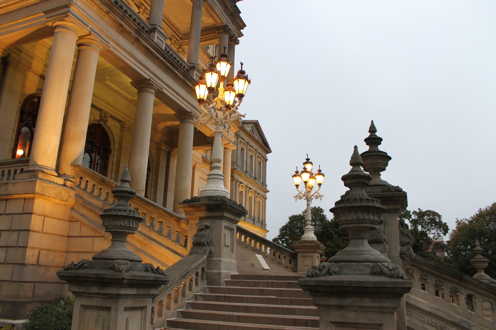 steps of the Michigan Capitol