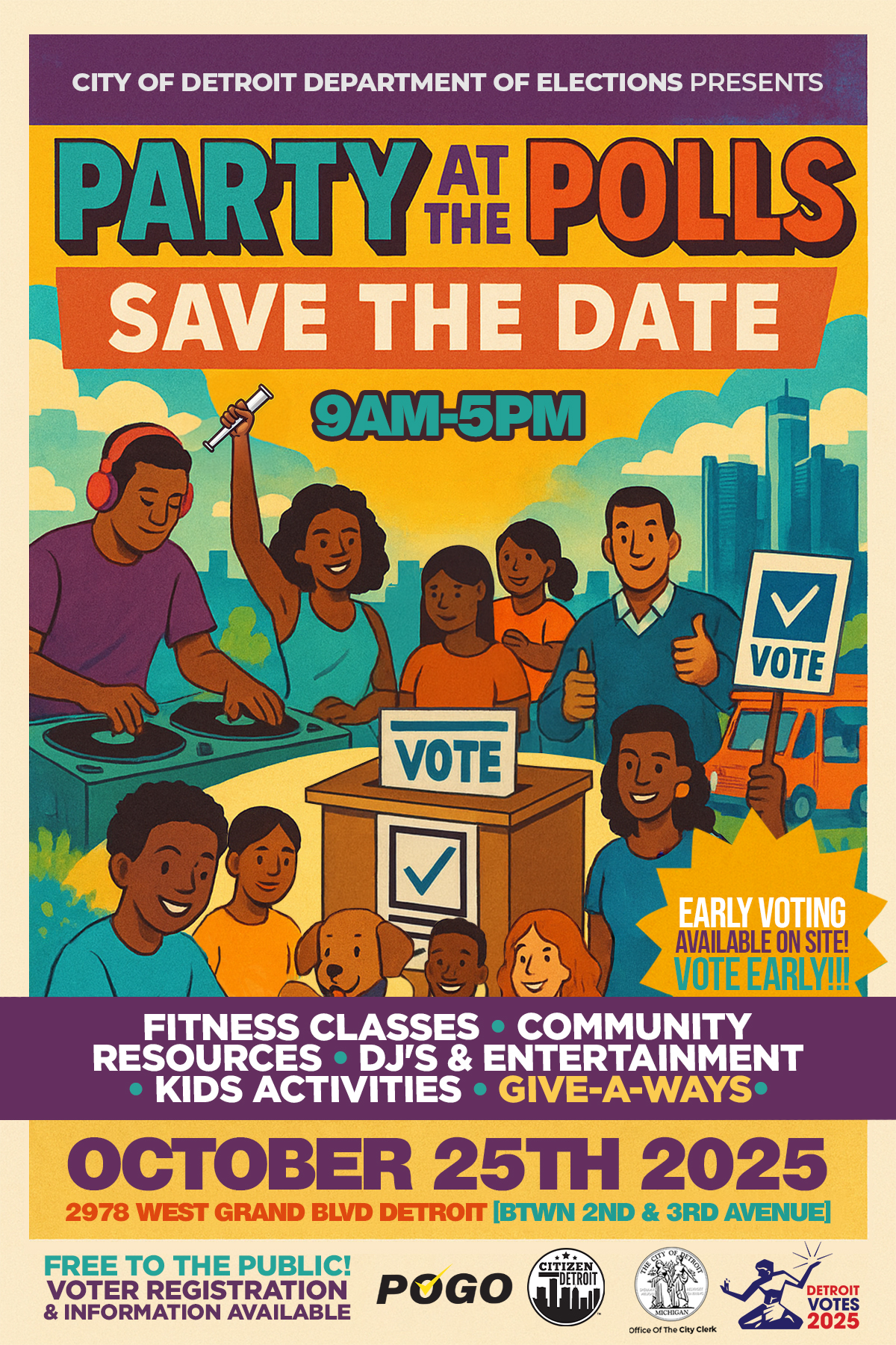 Party at the Polls - Early Voting Party