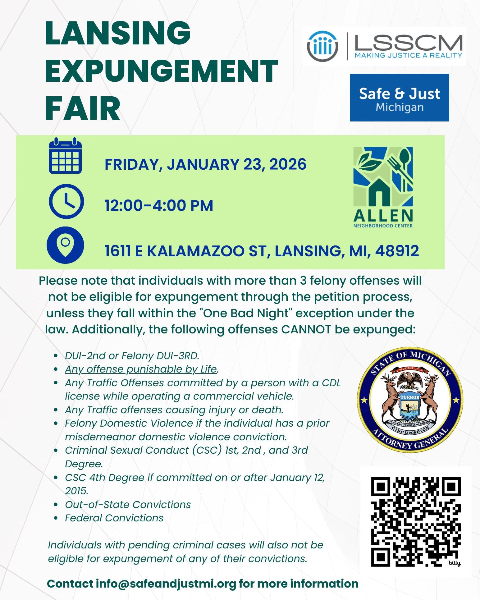 Lansing Expungement Fair