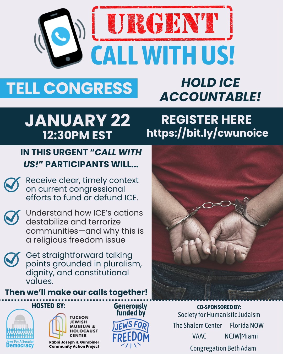Call With Us - Hold ICE Accountable!