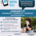 Call With Us! Take Action: Board of Prisoners Card Release Act