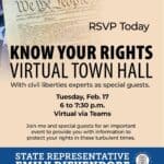 Know Your Rights Virtual Town Hall with State Rep Emily Dievendorf & the ACLU of Michigan