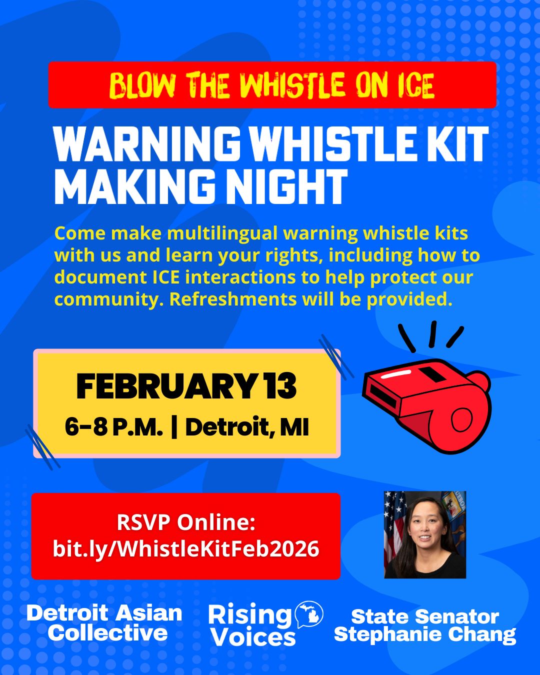 Rising Voices Warning Whistle Kit Workshop