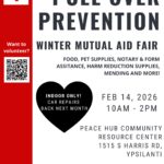 Pull Over Prevention Winter Mutual Aid Fair in Ypsilanti