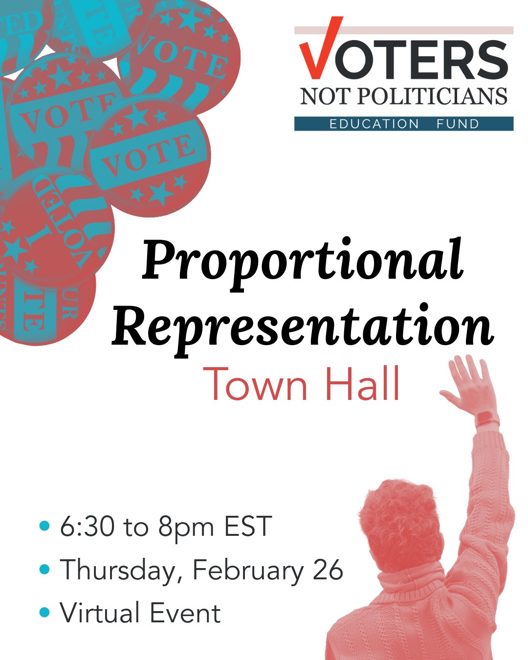 Proportional Representation Town Hall (virtual)