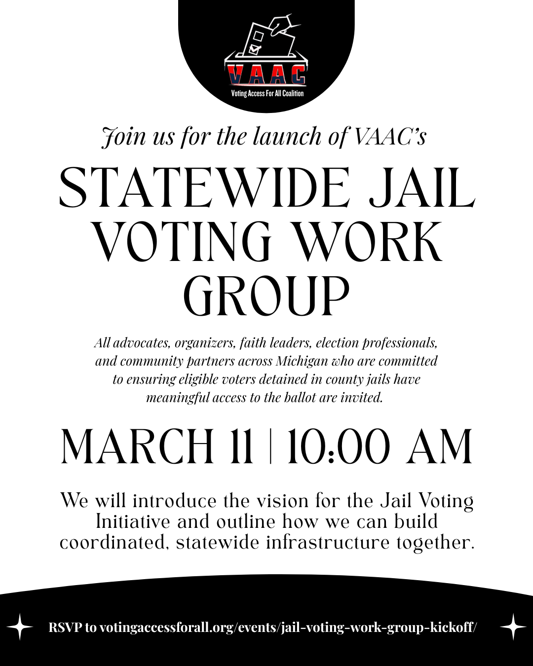 Jail Voting Work Group Kickoff