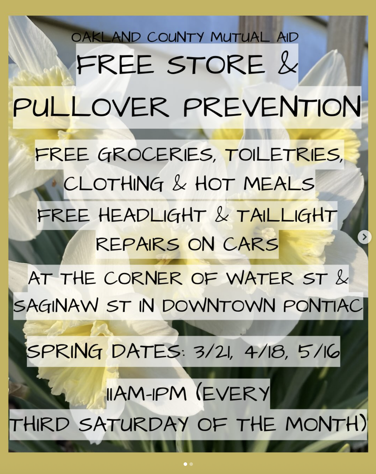Oakland County Free Store & Pullover Prevention