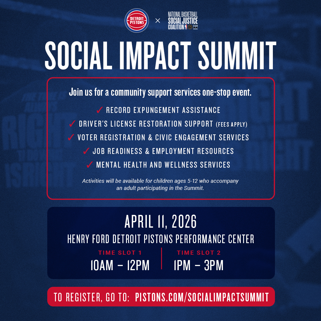 Detroit Pistons Social Impact Summit