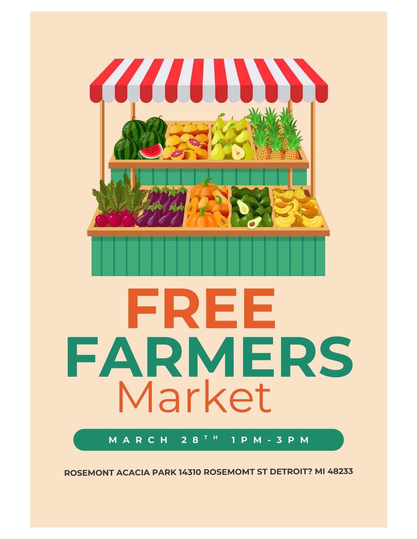 Free Farmers Market in Detroit