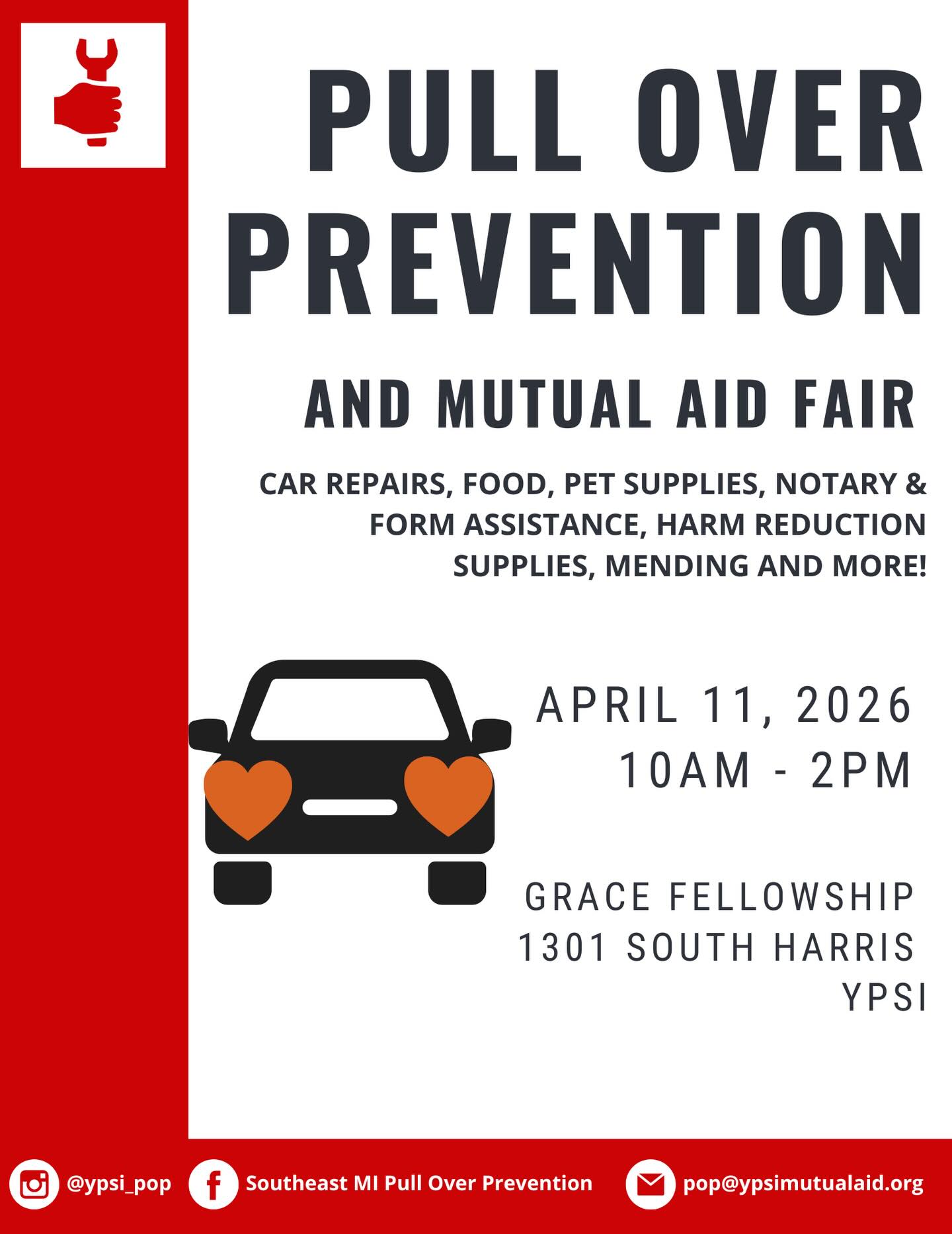 Pullover Prevention and Mutual Aid Fair in Ypsi