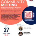VAAC Friday Community Meeting - Breaking Down Michigan’s 2027 Budget: What It Means for Our Communities 