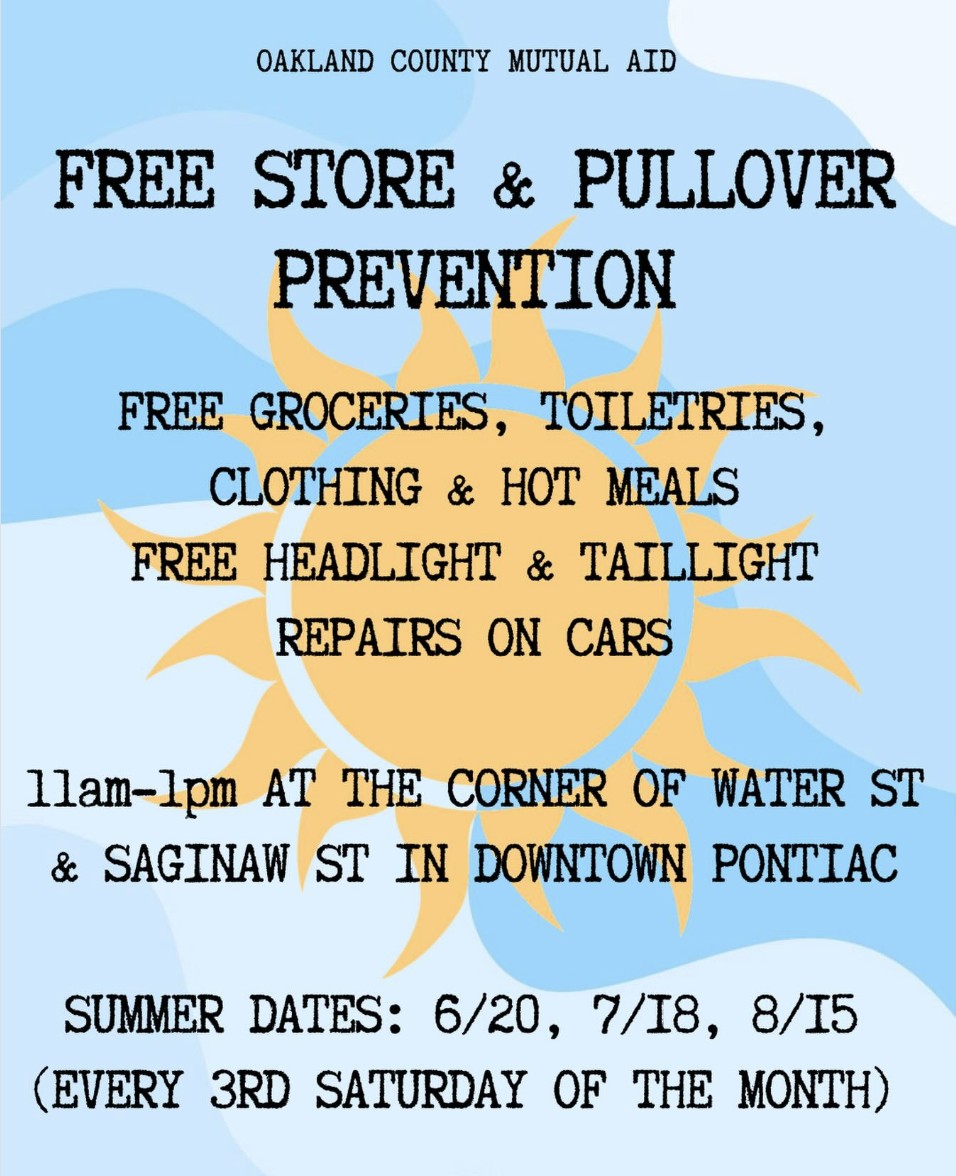 Oakland County Free Store & Pullover Prevention