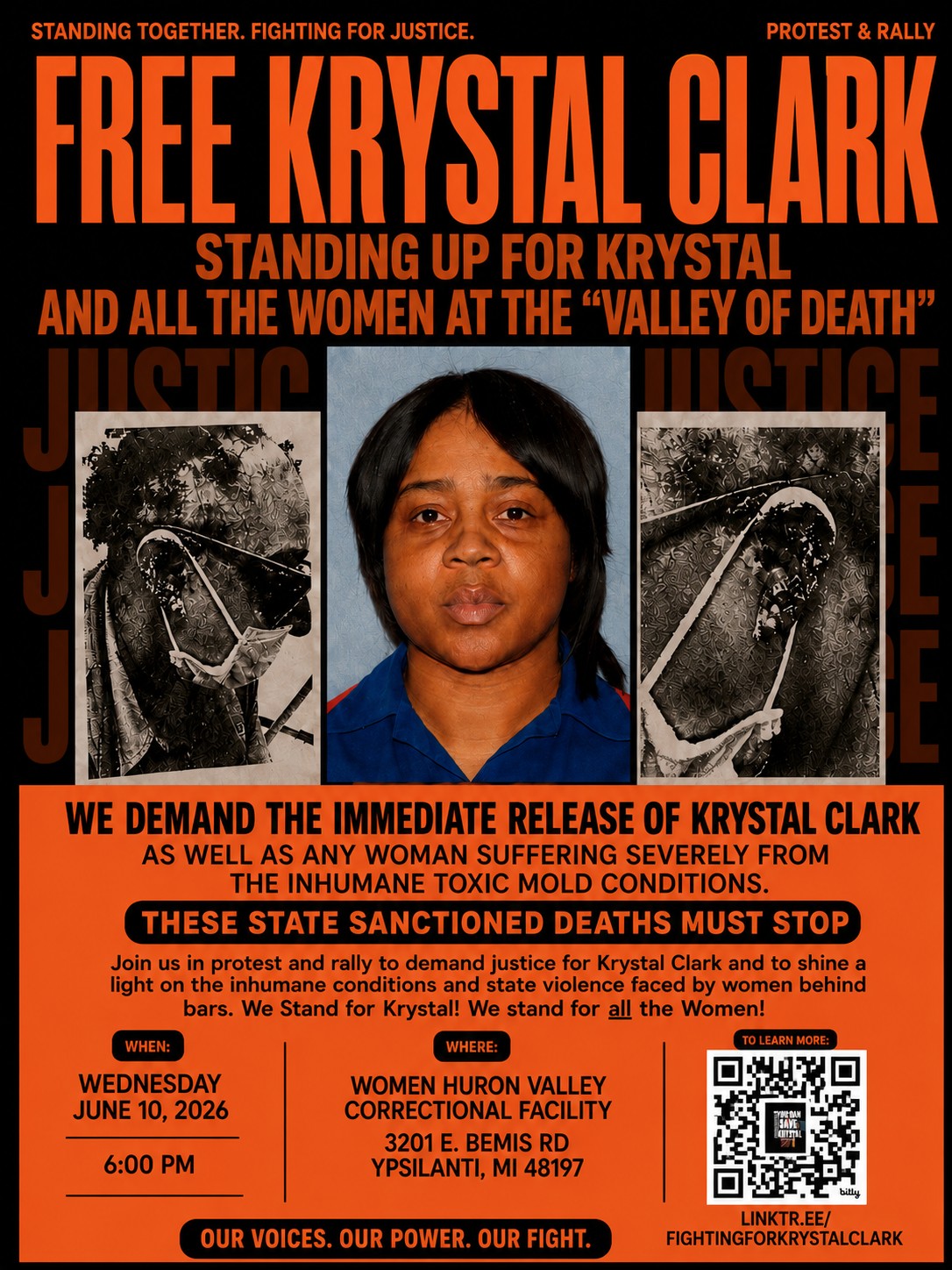 Free Krystal Clark: Standing Up for Krystal and all the Women at the "Valley of Death"