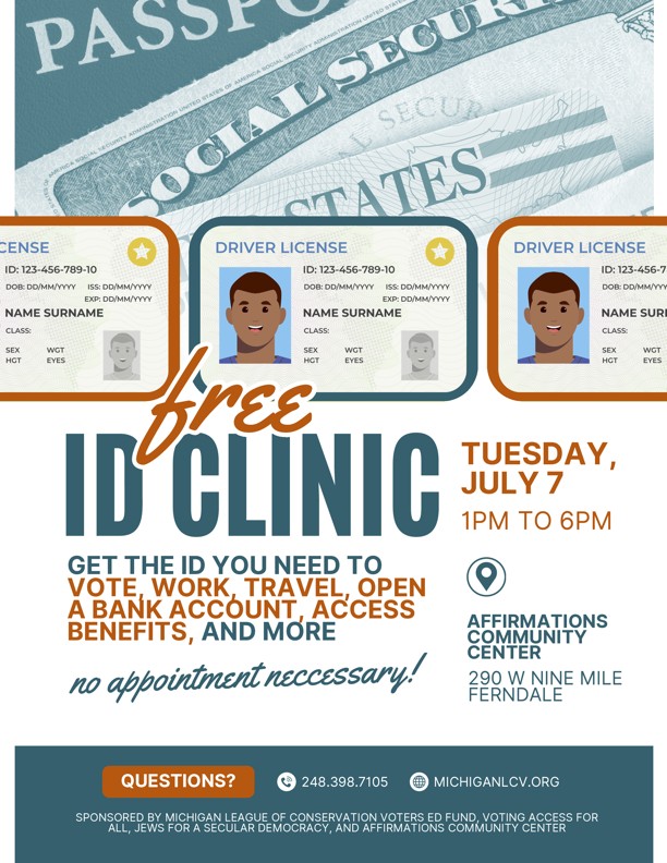 FREE ID CLINIC in Ferndale
