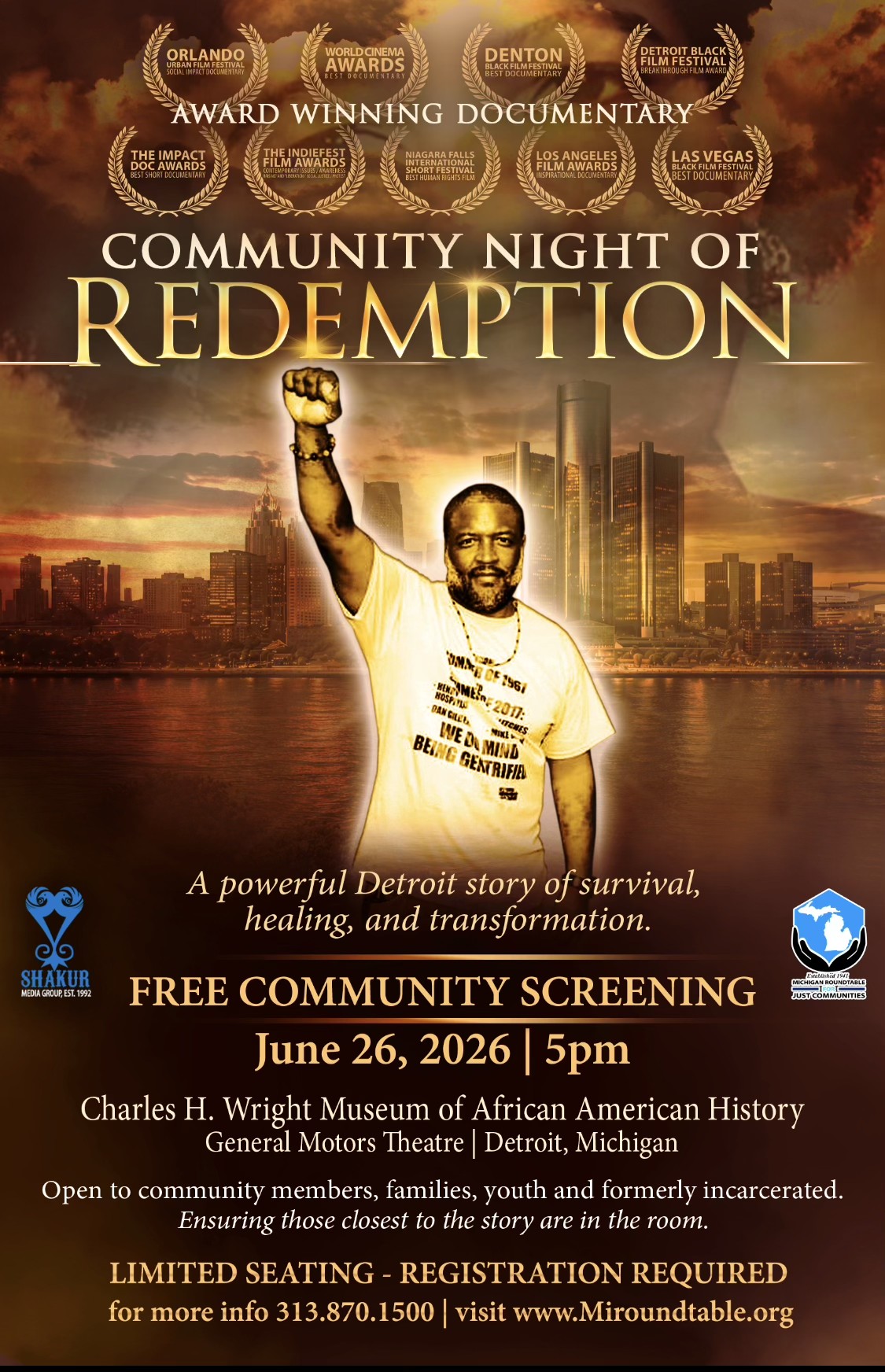 Community Night of Redemption: Free Community Screening