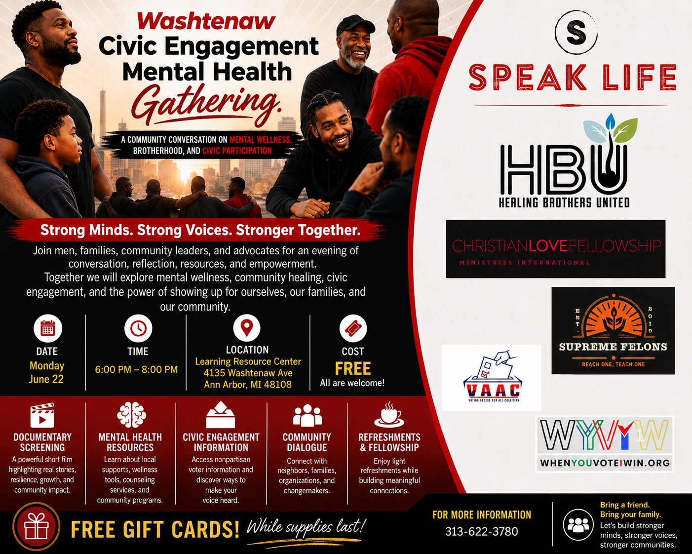 Washtenaw Civic Engagement Mental Health Gathering