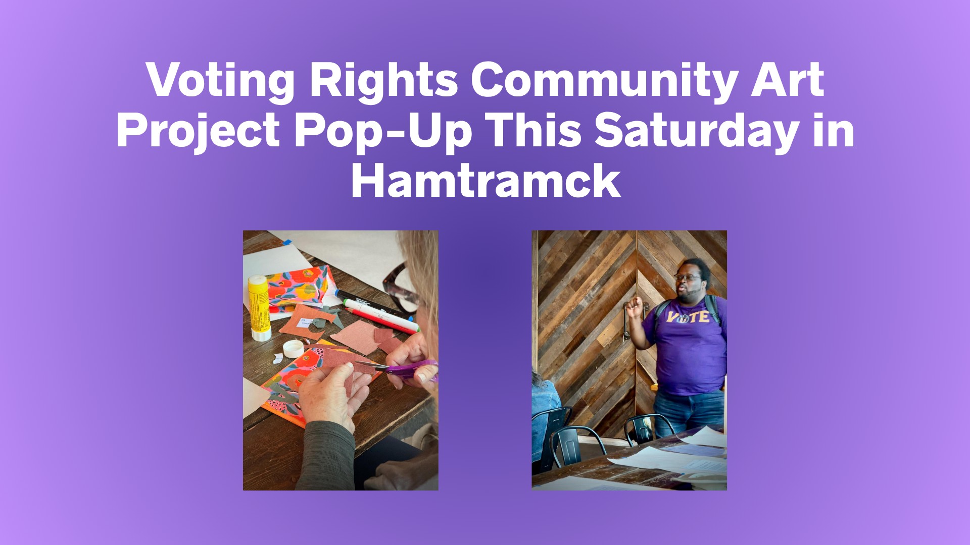 Voting Rights Community Art Project Pop-Up This Saturday in Hamtramck