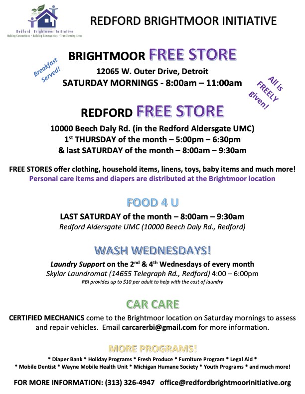 Brightmoor Free Store in Detroit