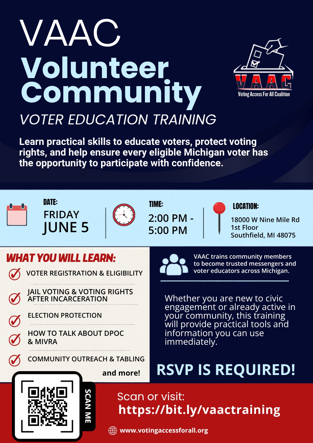 VAAC Volunteer Community Voter Education Training