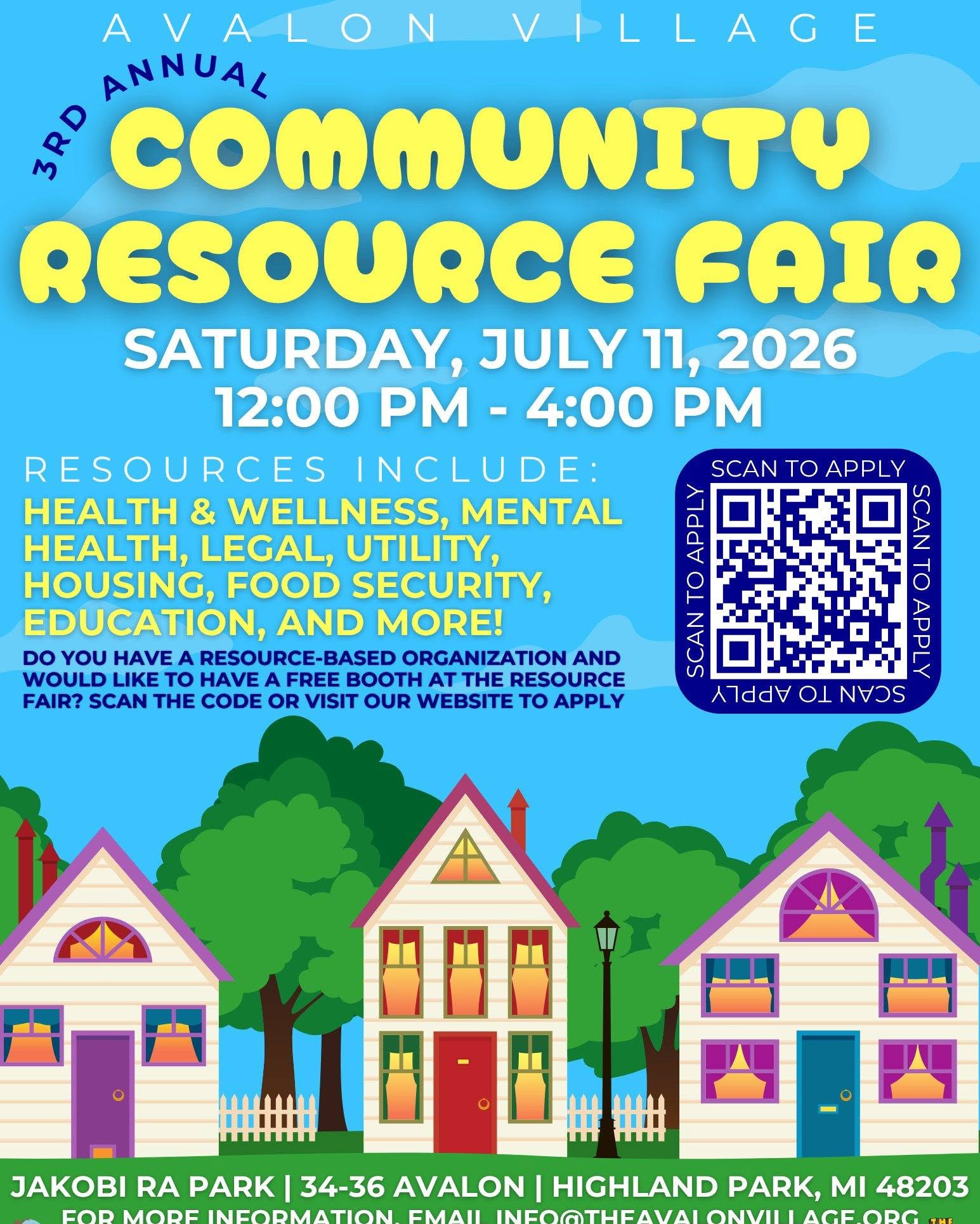 Avalon Village 3rd Annual Community Resource Fair