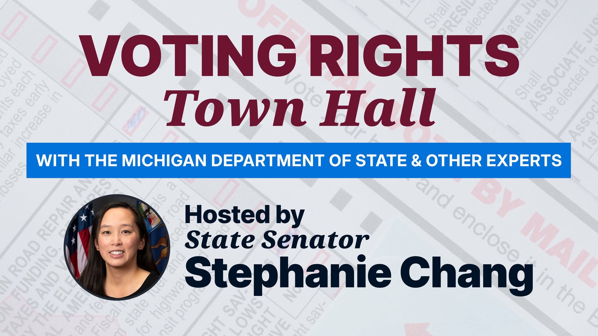 Voting Rights Townhall with MDOS