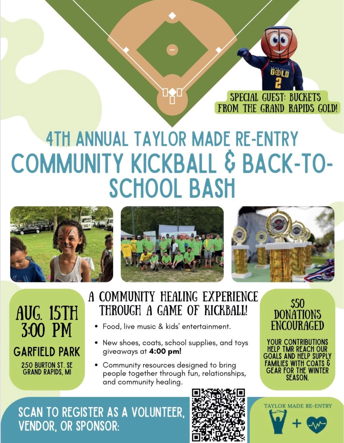 Taylor Made Re-entry Annual Kickball Event