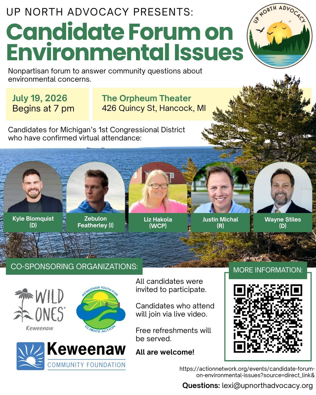 Candidate Forum on Environmental Issues