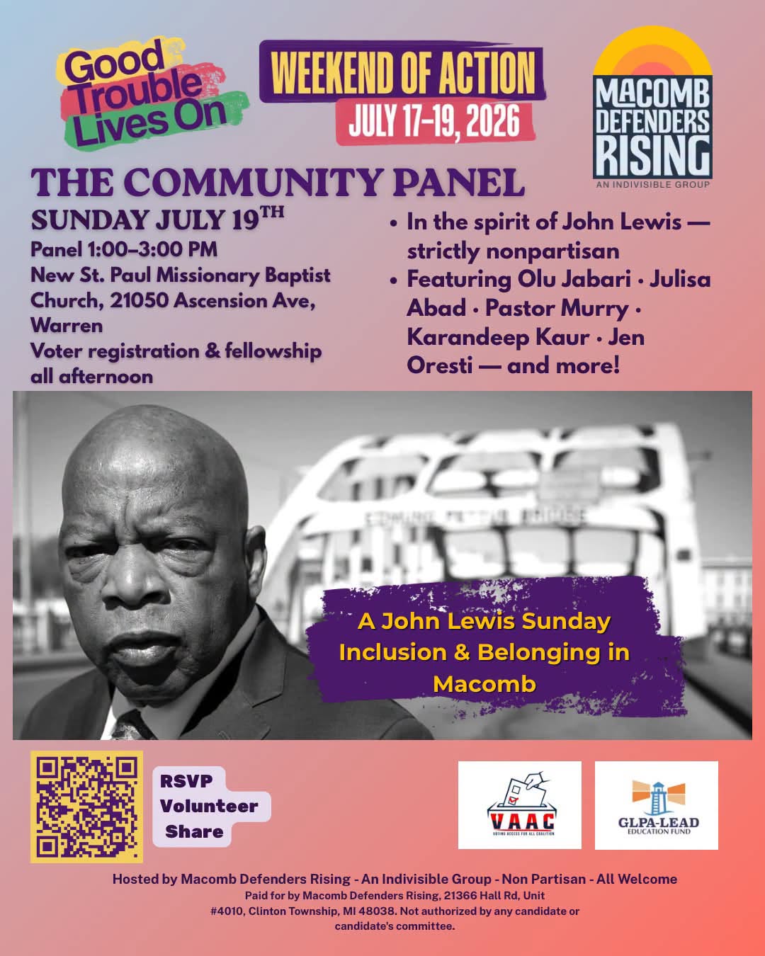 Good Trouble Lives On: PREACH — A John Lewis Sunday