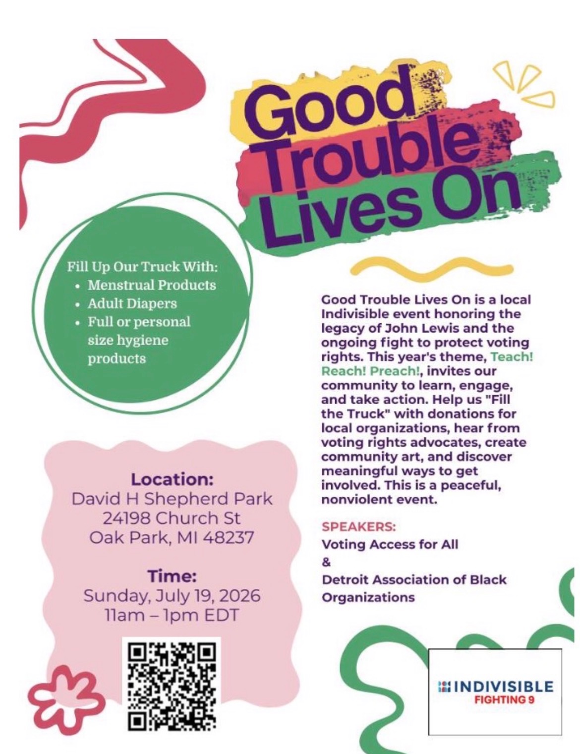 Good Trouble Lives On: Teach! Reach! Preach!