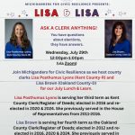 Lunch & Learn: Lisa & Lisa-County Clerks on Election Security