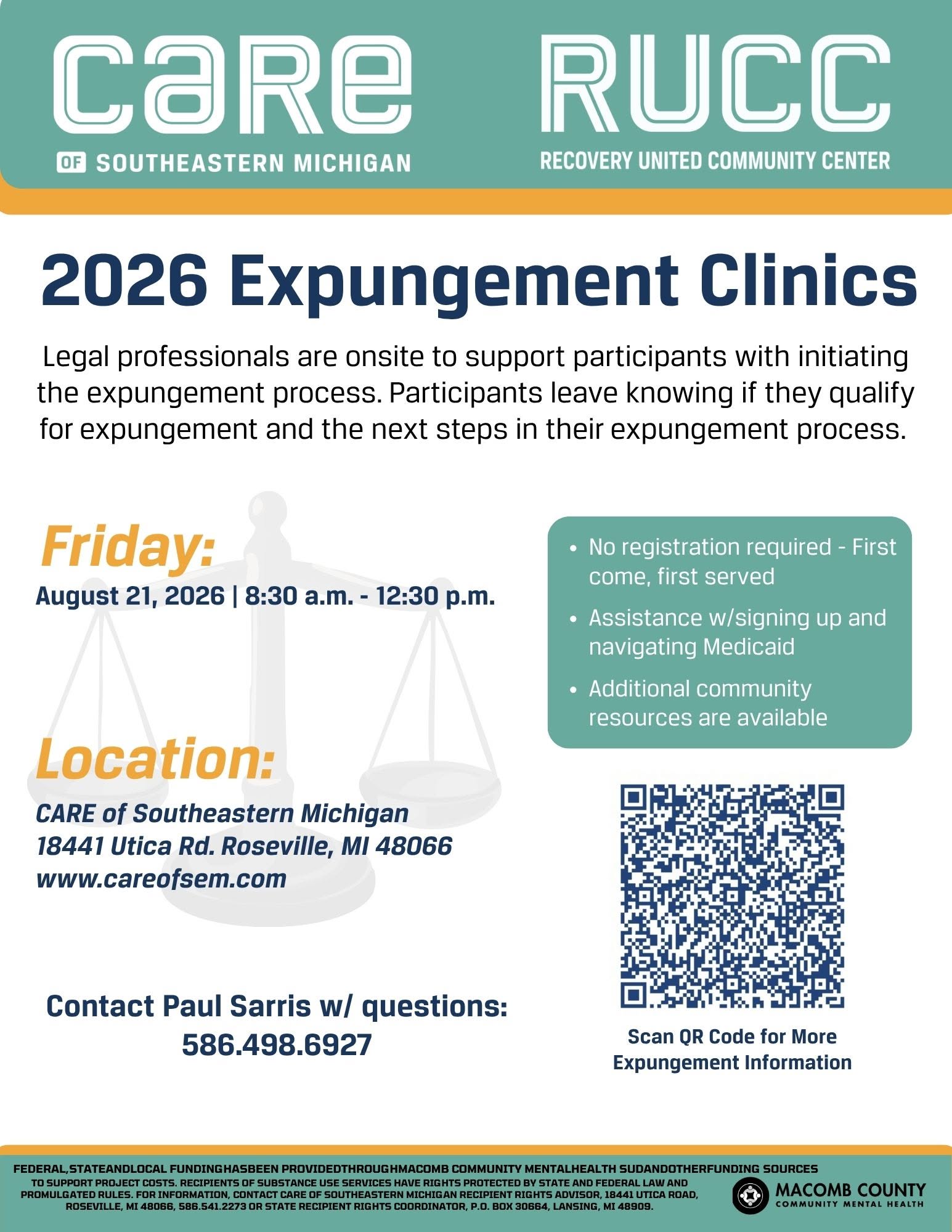 2026 Expungement Clinic in Roseville