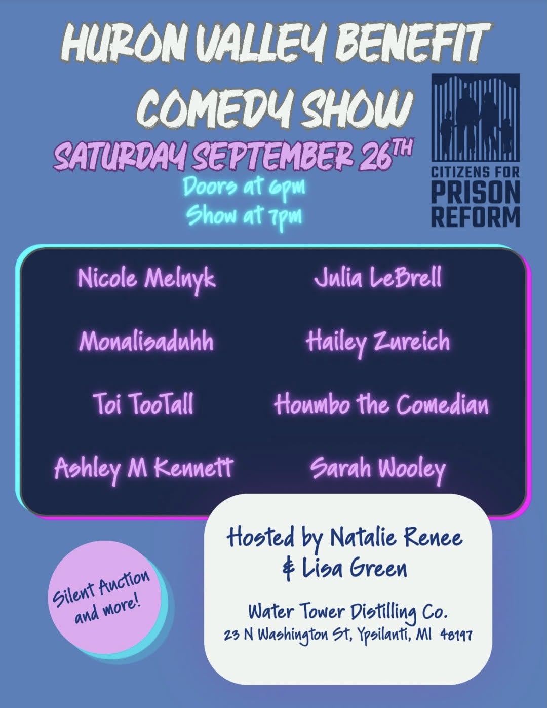 Huron Valley Benefit Comedy Show