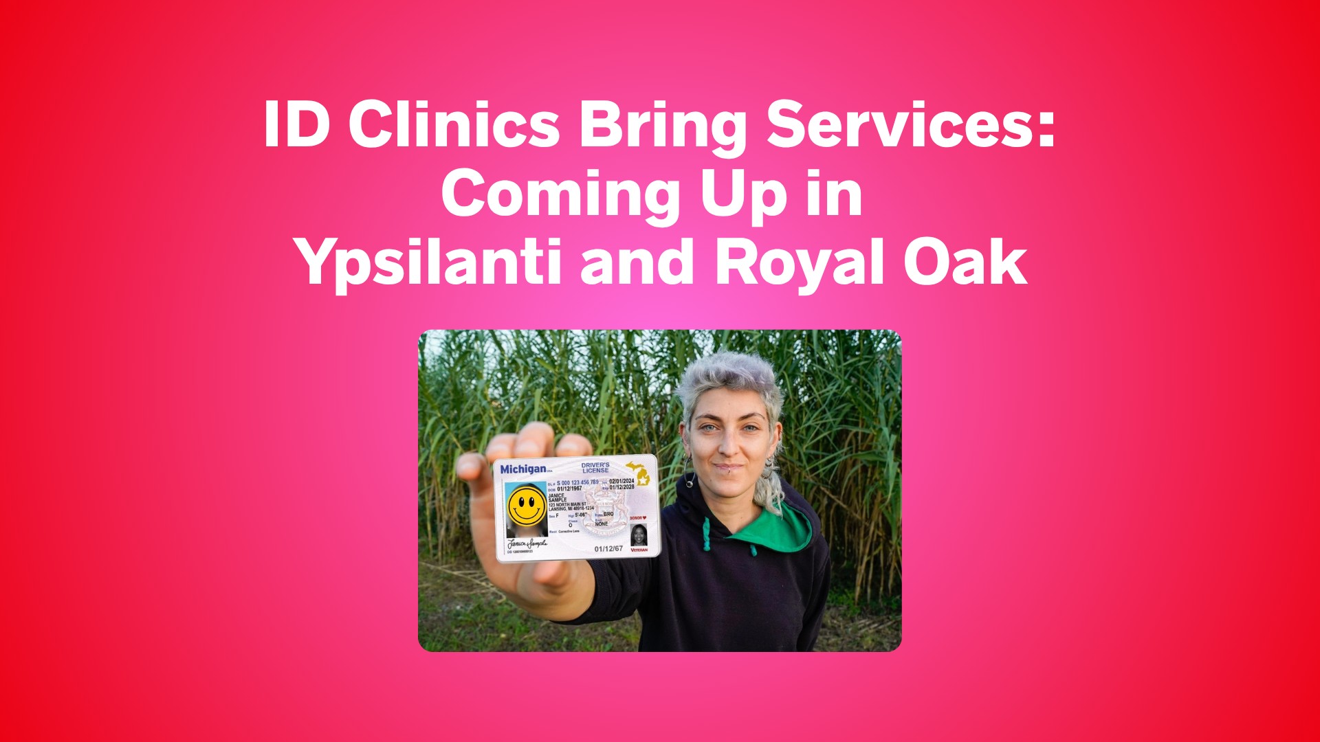 ID Clinics Bring Services: Coming Up in Ypsilanti and Royal Oak