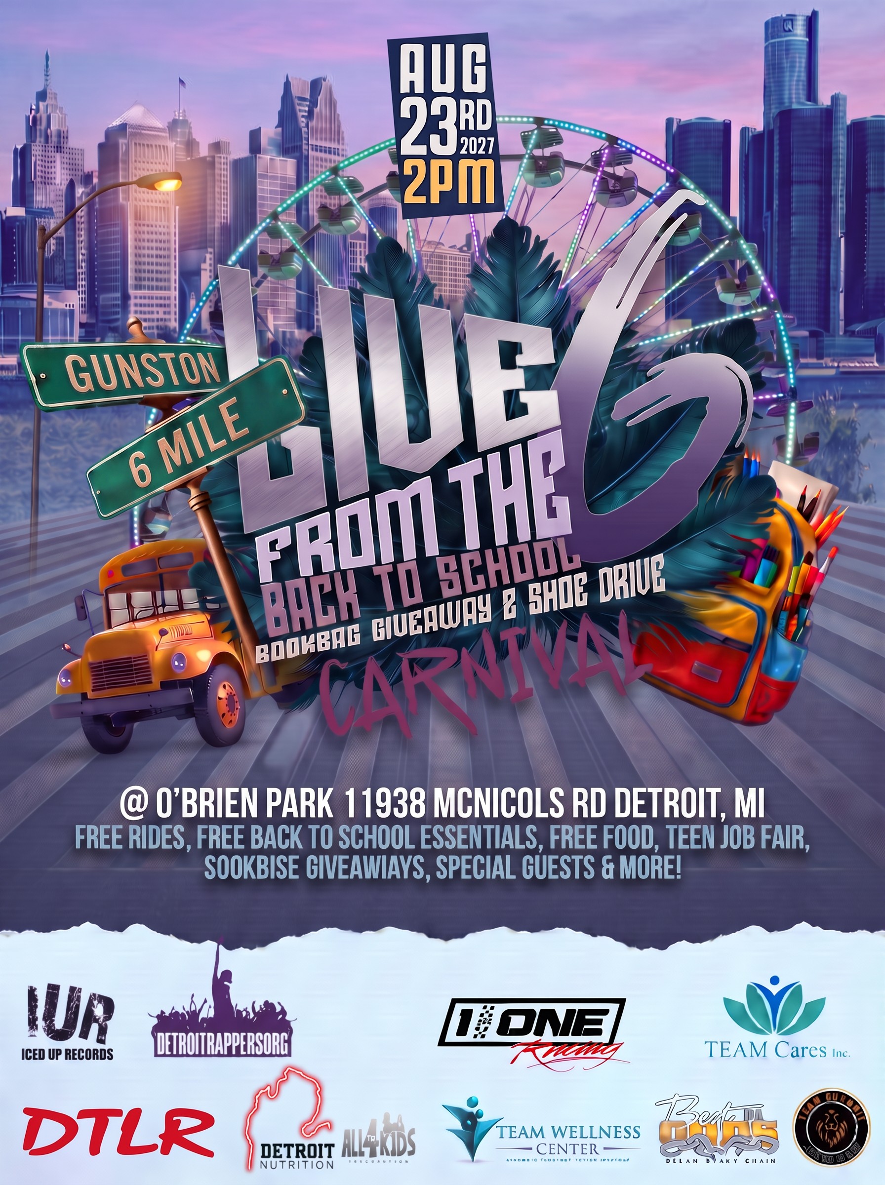 Live From the Back to School Bookbag Giveaway & Shoe Drive Carnival