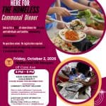 HERE FOR THE HOMELESS: COMMUNAL DINNER