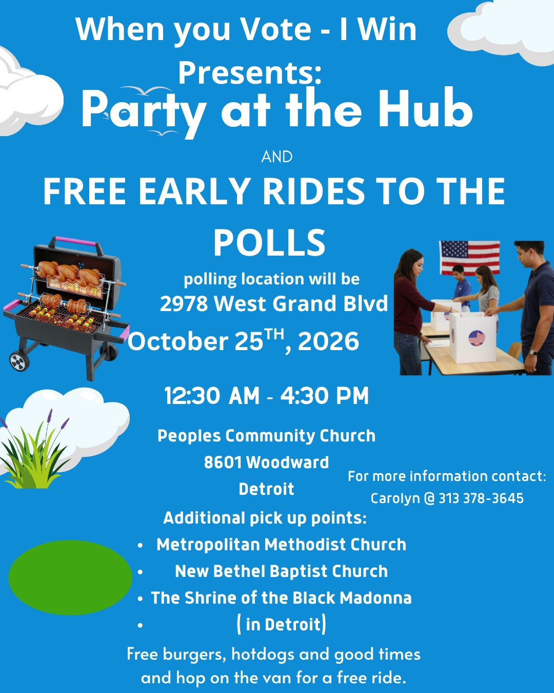 Party at the Polls | Free Early Rides to the Polls