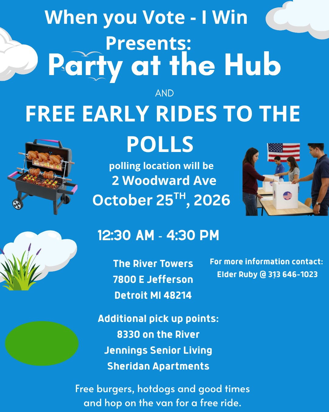 Party at the Polls | Free Early Rides to the Polls