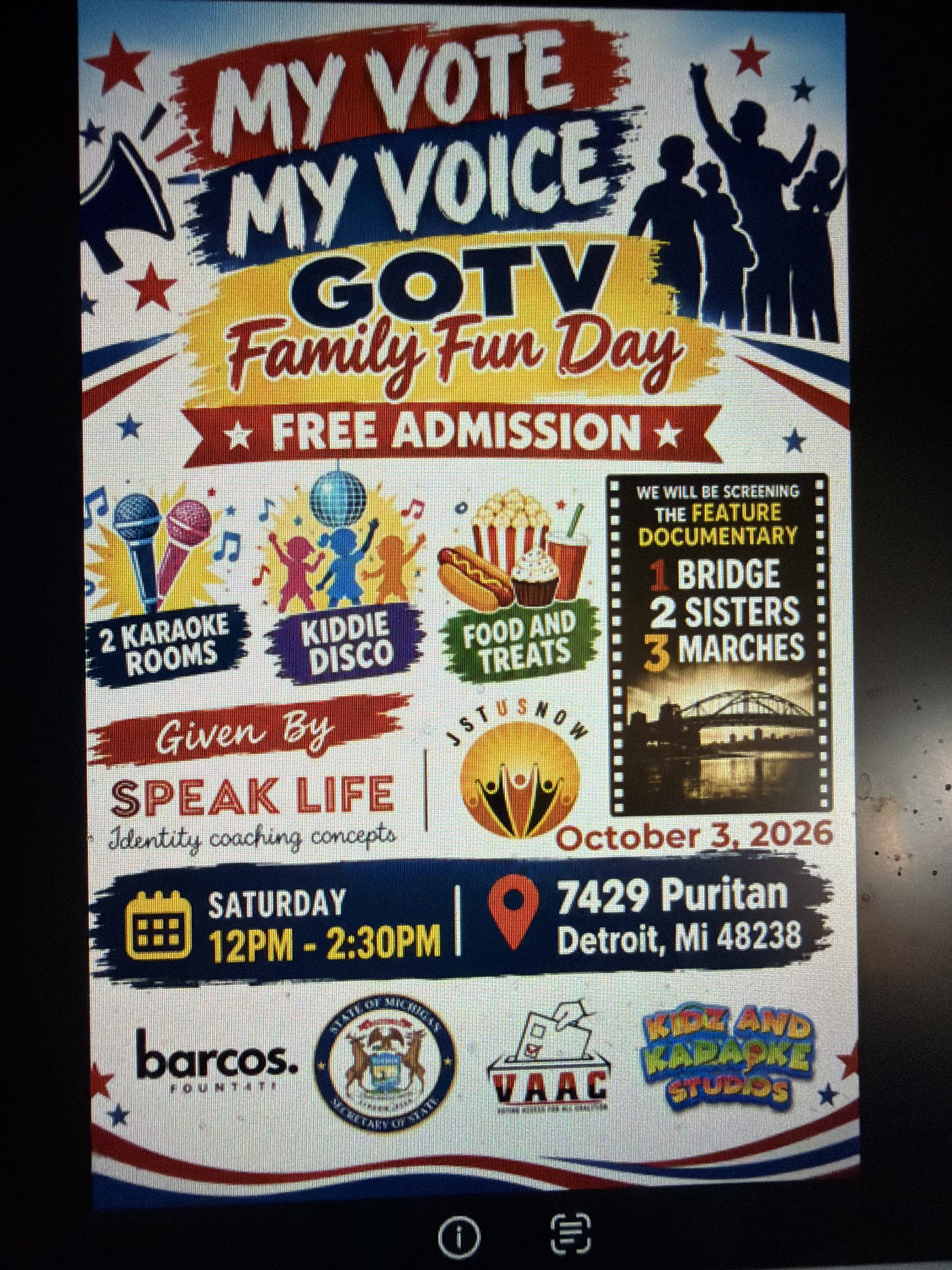 My Vote My Voice GOTV Family Fun Day