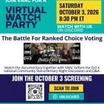VAAC Virtual Watch Party: The Battle for Ranked Choice Voting