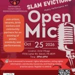 Slam Evictions: Open Mic at Artist Village