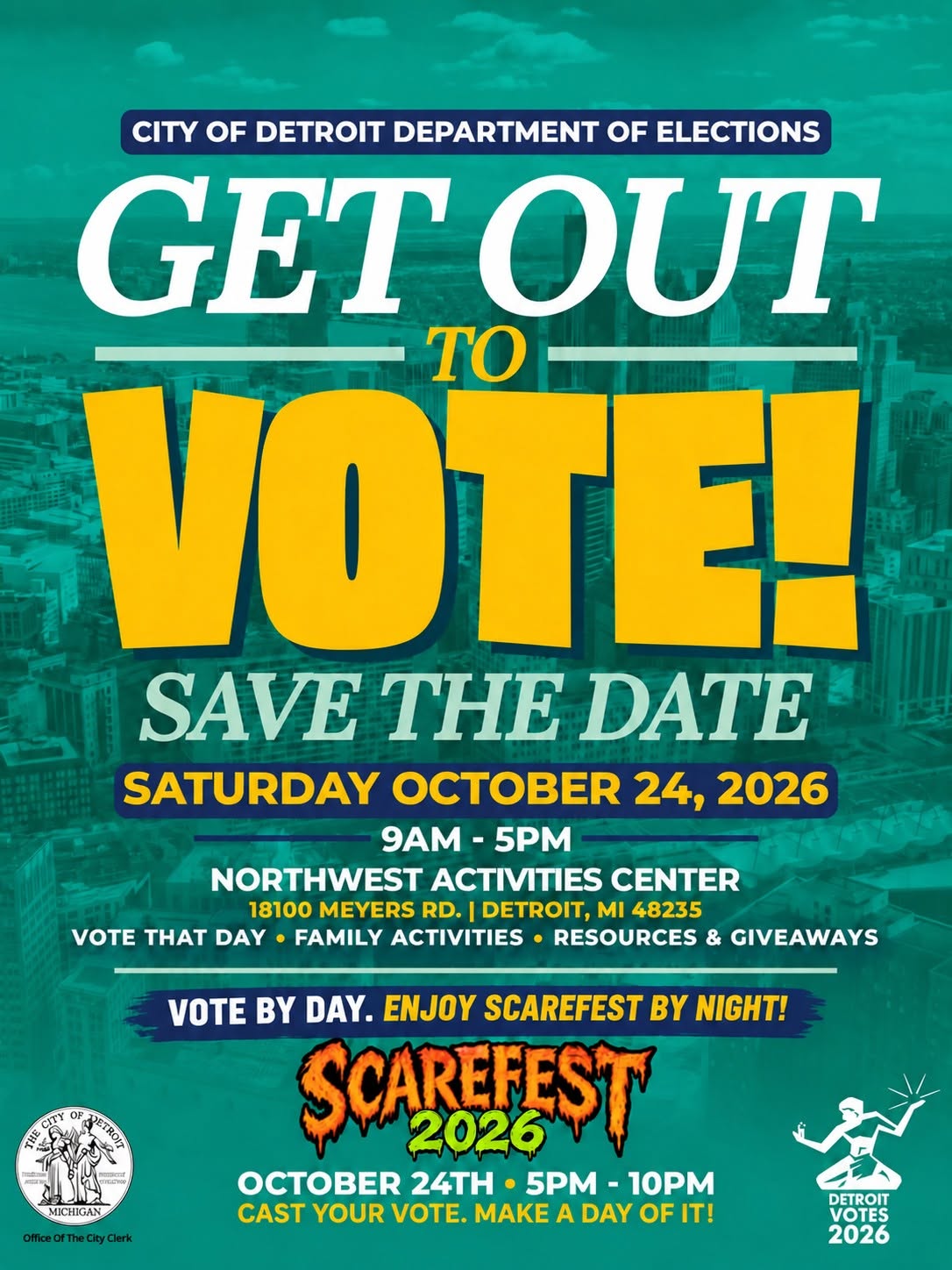 Get Out to Vote + Scare Fest 2026