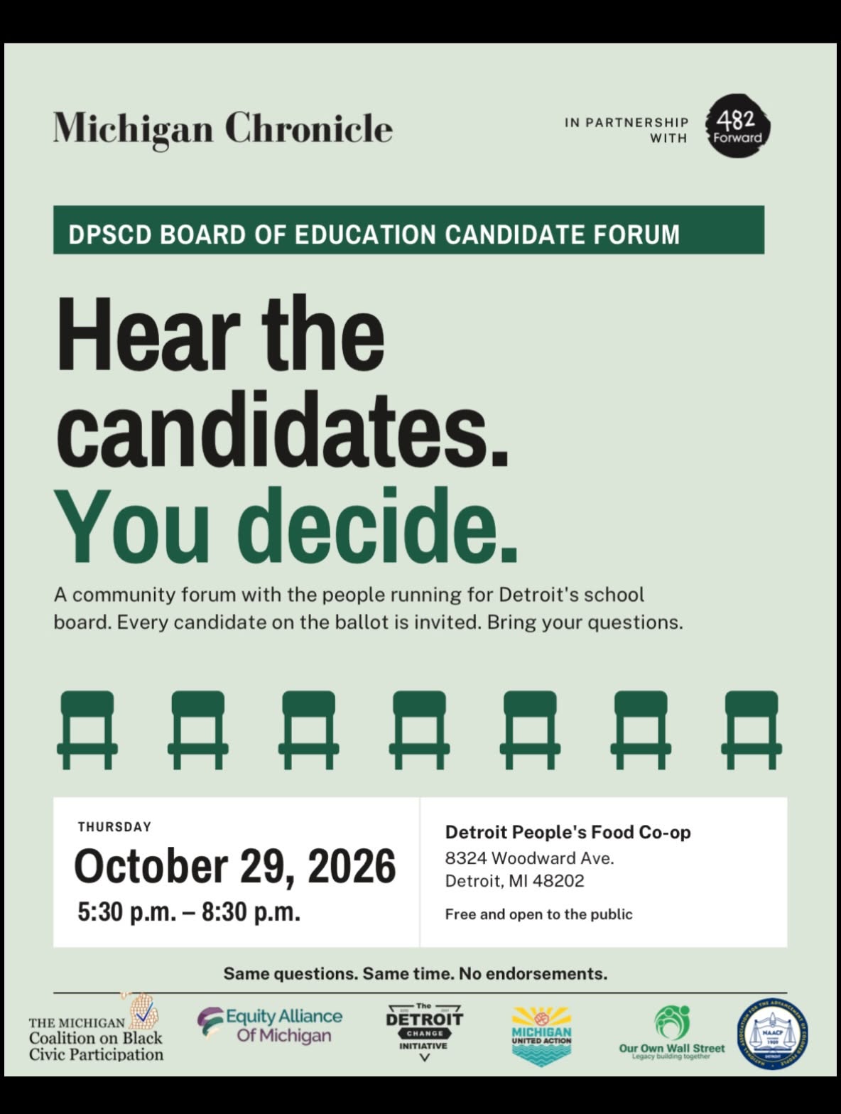 DPSCD Board of Education Candidate Forum